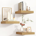 Square Floating Shelves for Wall 12"W x 12"D x 1.4"H, Small Engineered Wood by Venusmiles