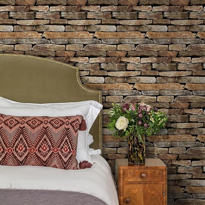 COMSTICKC 3D Faux Stone Wall Panel Peel and Stick Wall Sticker, Ultra-Light - Image 7