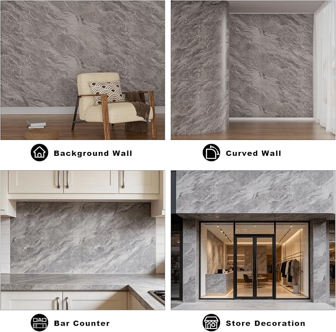 3D Wall Panels - 4PCS 47.2"x23.6" Faux Stone Wall Covering - MCM Modified Clay - Image 4