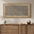 Large Framed Abstract Wall Art for Living Room, Neutral Wabi Sabi Black Brown by MXART