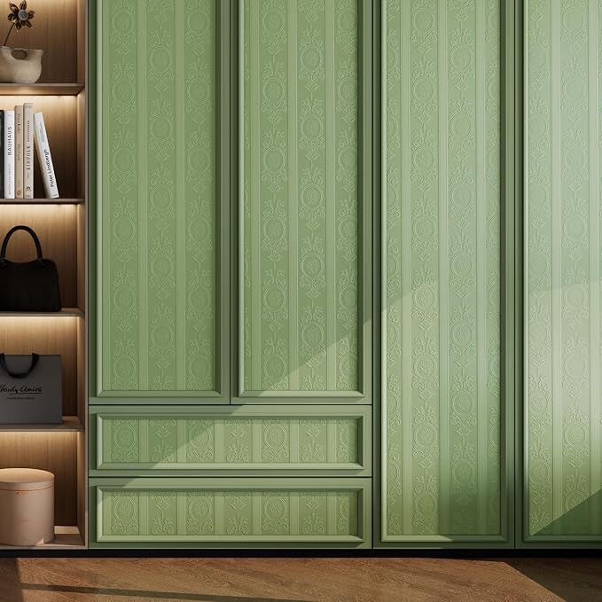 JiffDiff Wallpaper Peel and Stick Textured, 3D Embossed Wall Paper Stick on - Image 6
