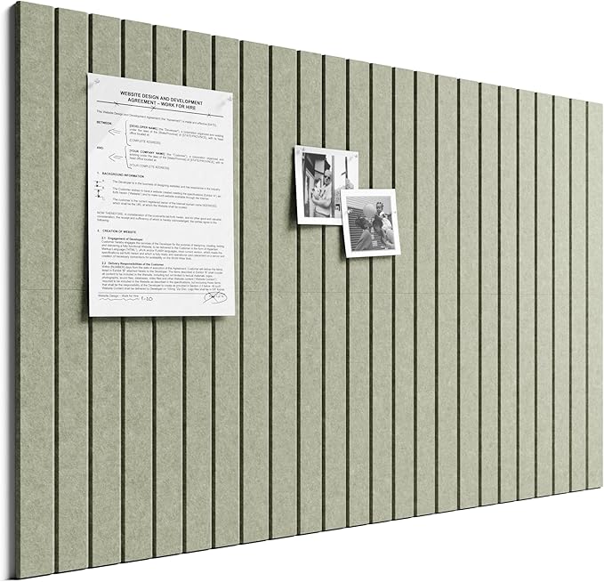 Bumusty Large Cork Board Alternative-36 x 24" Felt Bulletin Board Tiles by BUMUSTY