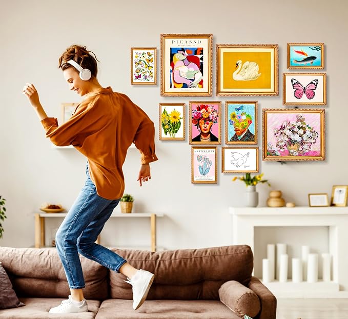 dazongweihan 18 PCS Colorful Eclectic Wall Art Decor, Maximalist Wall Prints - Image 4