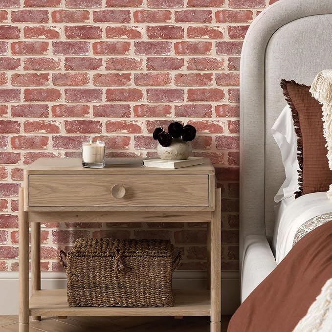 Commomy 10 Pcs Peel and Stick Brick Tile -11.8"X11.8" Small Size PVC 3D Faux - Image 3