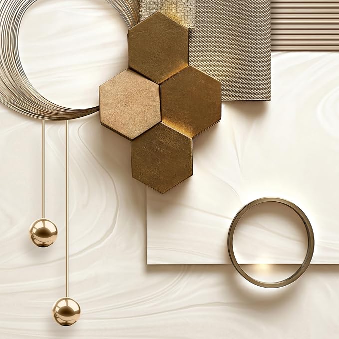 Extra Large Modern Luxury Gold Framed Wall Art - Image 7