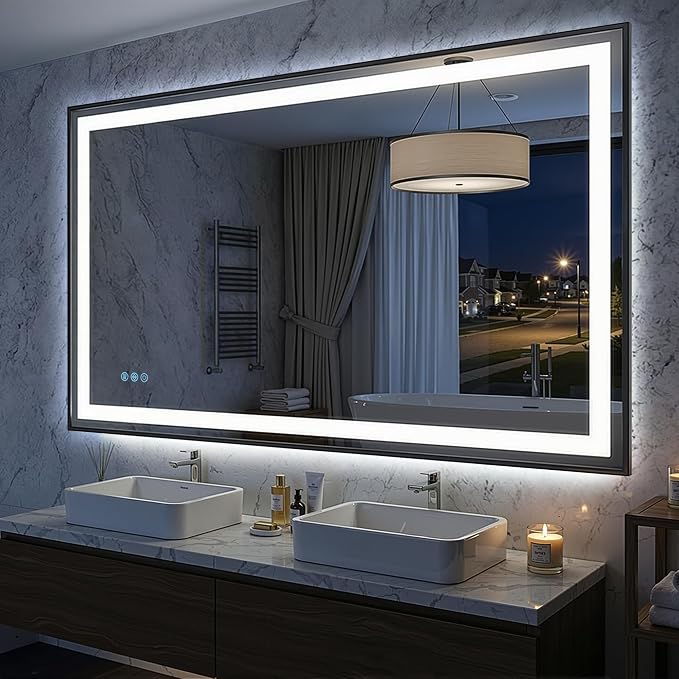 Antok 60X36 LED Bathroom Mirror by AntokMirror