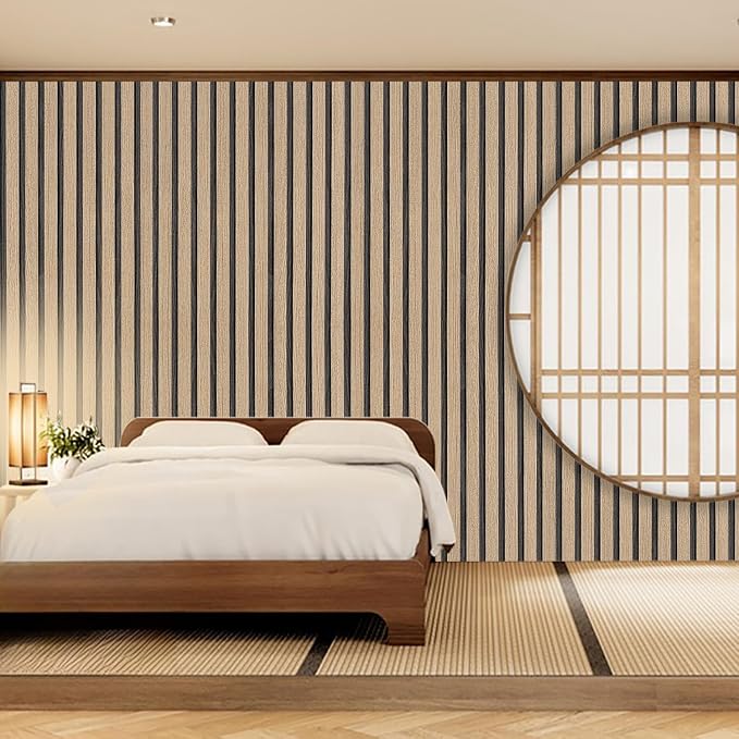 Brown Wood Slat Peel and Stick Wallpaper - Image 6