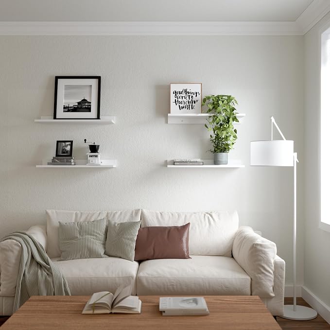 WOPITUES Floating Shelves, Wall Mounted Shelves - Image 4
