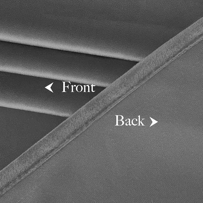 NICETOWN Super Soft Velvet Curtains 84 inches, Sound Reducing Cold Heat - Image 8
