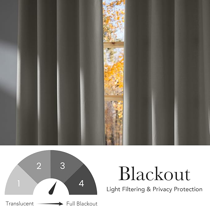 NICETOWN Natural Room Darkening Curtains 84 inches Long - Image 6