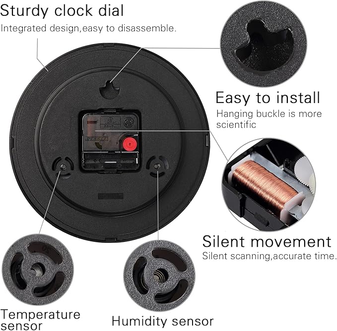 Wall Clock, Sweep Silent Movement Accurate Clocks - Image 5