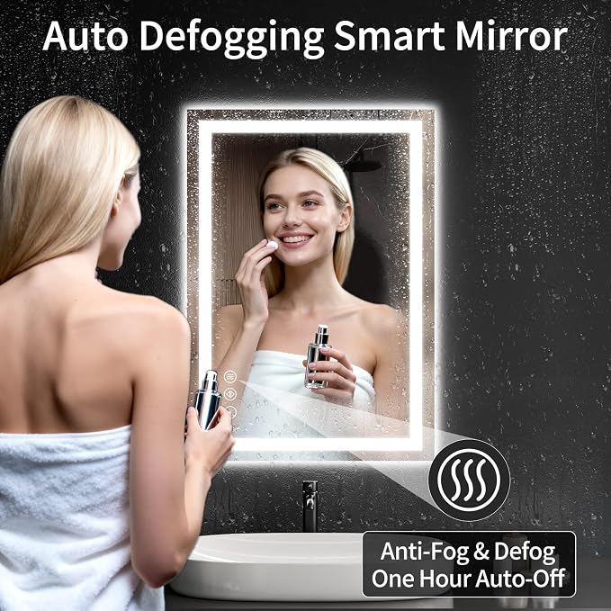 LED Bathroom Mirrors 24"x30" Bathroom Mirror - Image 3