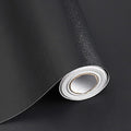 197"x17.7" Black Wallpaper Peel and Stick Decorative Self-Adhesive Black by SAFIYYA