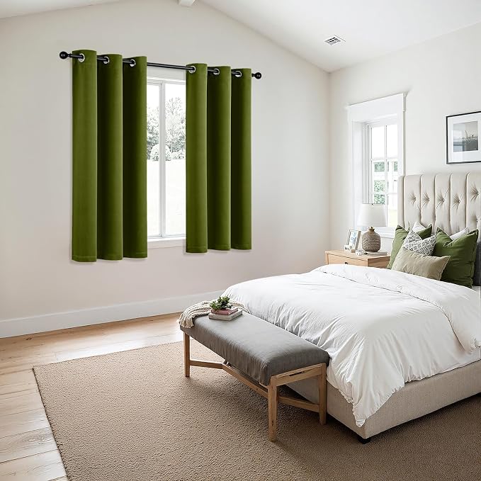 MIULEE Blackout Curtains for Bedroom Living Room 2 Panels, Thermal Insulated - Image 6