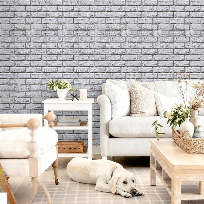 Commomy Faux Brick Peel and Stick Wall Panels - Image 2
