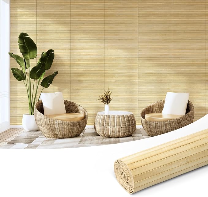 Art3d Natural Bamboo Wall Panel by Art3d