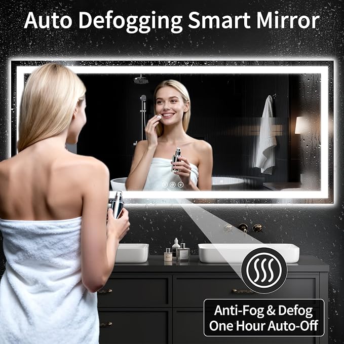 LED Bathroom Mirrors 32"x72" Bathroom Mirror - Image 3