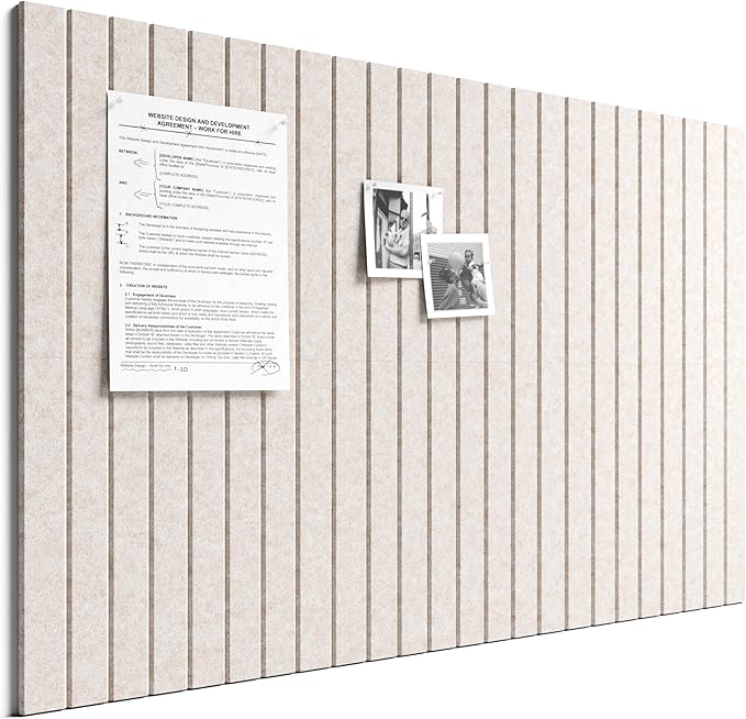 Bumusty Large Cork Board Alternative-36 x 24" Felt Bulletin Board Tiles by BUMUSTY