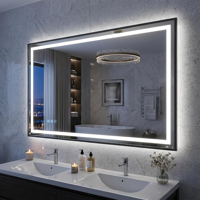 Antok 48X32 LED Bathroom Mirror by AntokMirror