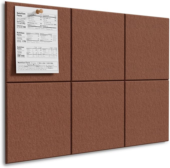 MaxGear Large Cork Board for Wall 36" x 24", Chocolate Brown Bulletin Board by MaxGear