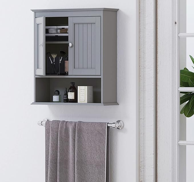 Spirich Bathroom Wall Cabinet, Wall Mounted Medicine Cabinet Organizer - Image 2