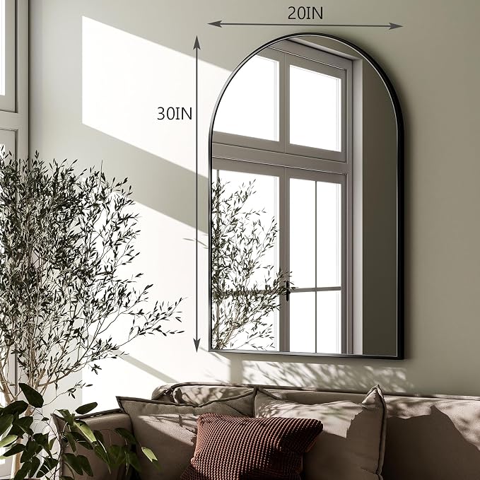 HARRITPURE 20"x30" Arched Bathroom Mirror - Image 6
