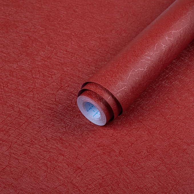 Dark Red Peel and Stick Self Adhesive Wallpaper by Abyssaly