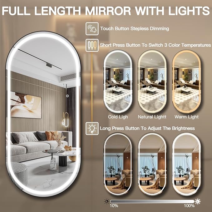 FENNIO 71" x 32" Large Wall Mounted Mirror - Image 4