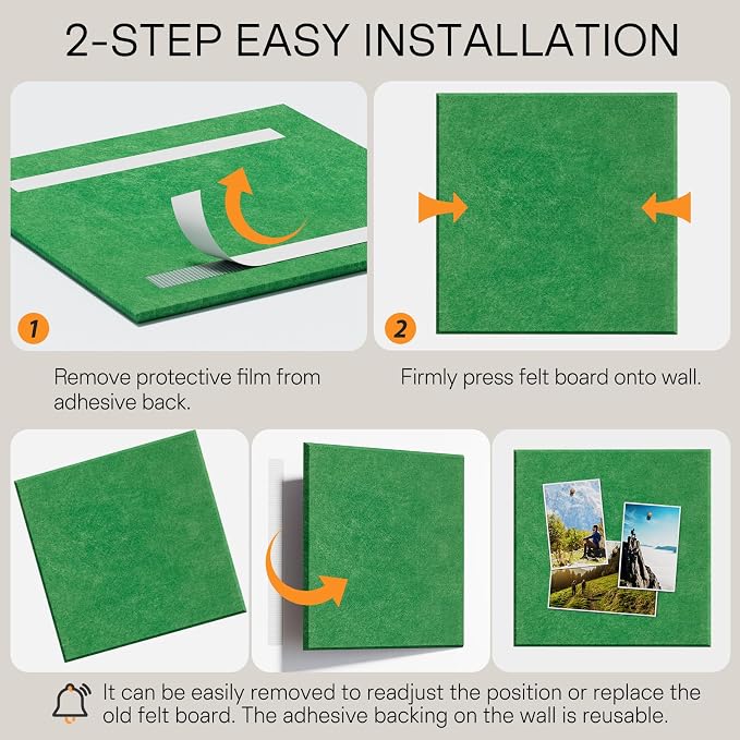 MaxGear Large Cork Board for Wall 36" x 24", Emerald Green Bulletin Board - Image 5