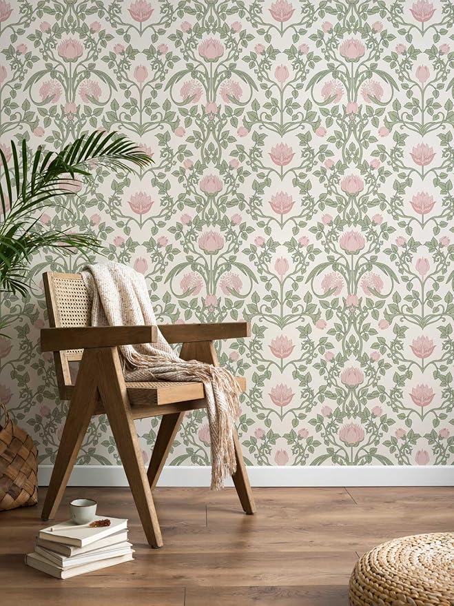 YXTII Floral Wallpaper Peel and Stick by YXTII