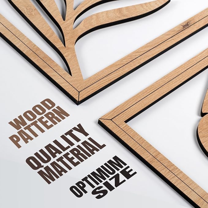 qmmp Modern Wooden Wall Sculptures - Image 5