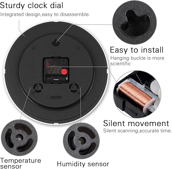 Wall Clock, Sweep Silent Movement Accurate Clocks - Image 5