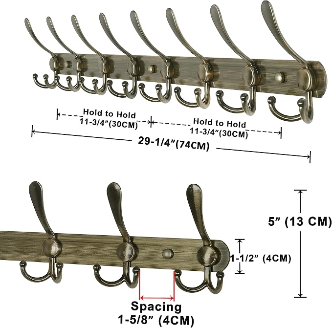 Dseap Coat Rack Wall Mount - Image 3