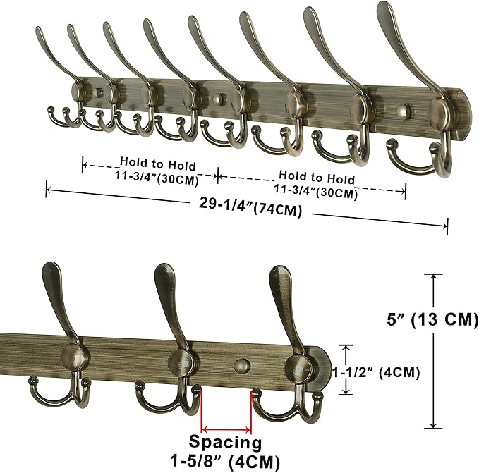 Dseap Coat Rack Wall Mount - Image 3