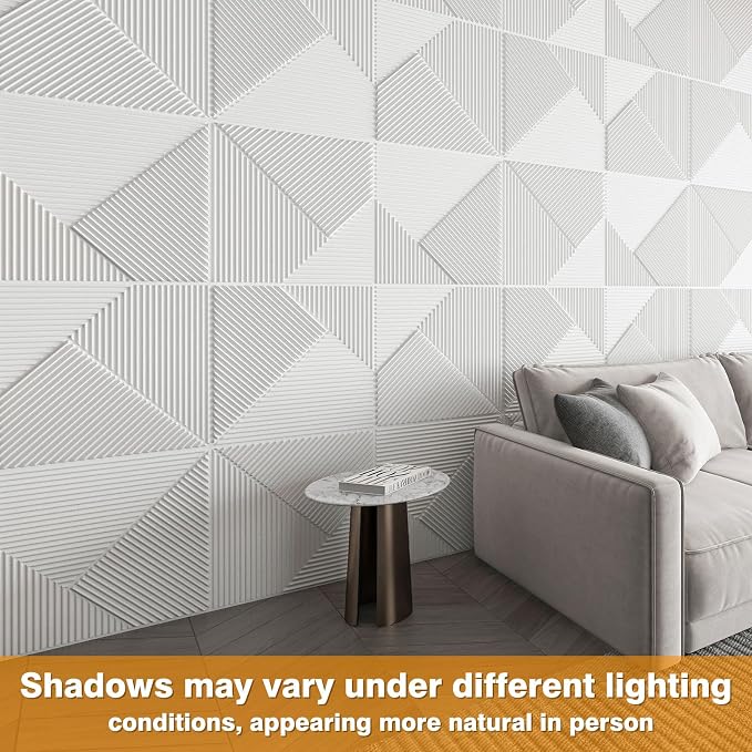 WOWSTAR 12-Pack 3D Wall Panels 19.7" x 19.7", Modern Wall Covering - Image 3