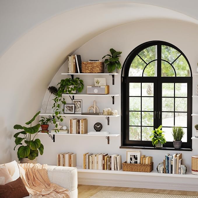 DINZI LVJ Long Wall Shelves, 31.5 x 7.9 x 6.1 Inches, Easy-to-Install, Large - Image 8