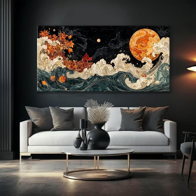 Large Wall Art For Living Room Boho Abstract Modern Wall Artwork Prints - Image 3