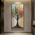 Large Framed Vertical Tree of Life Wall Art by Cuspin