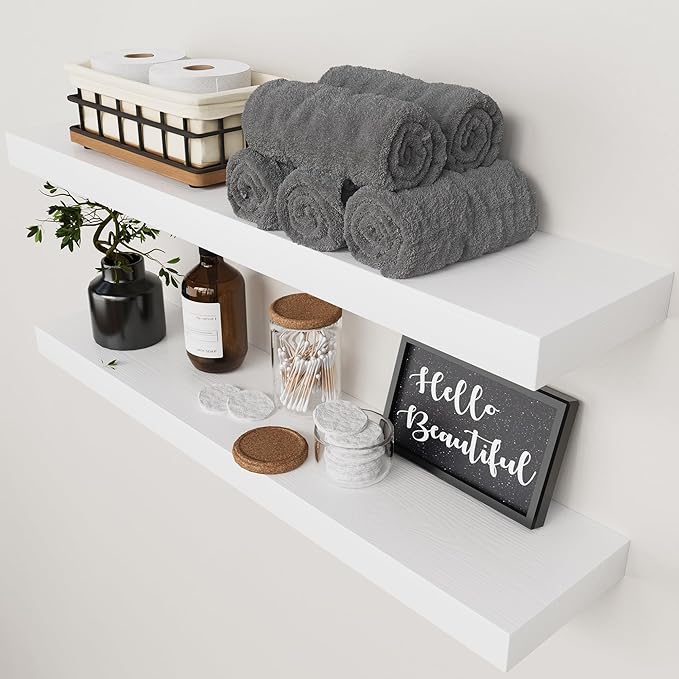 BAOBAB WORKSHOP Wood Floating Shelves by BAOBABWORKSHOP