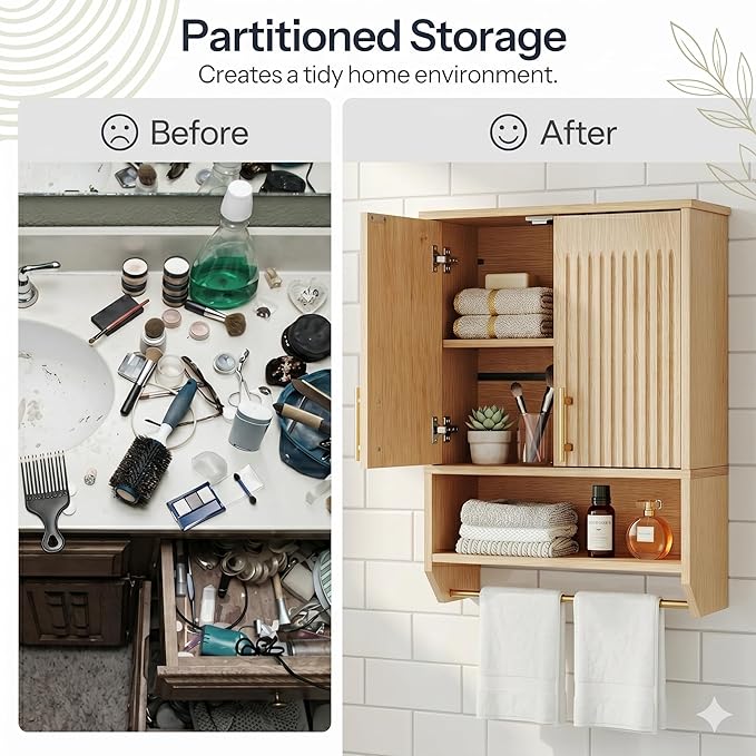 HOOBRO Narrow Bathroom Wall Cabinet - Image 5