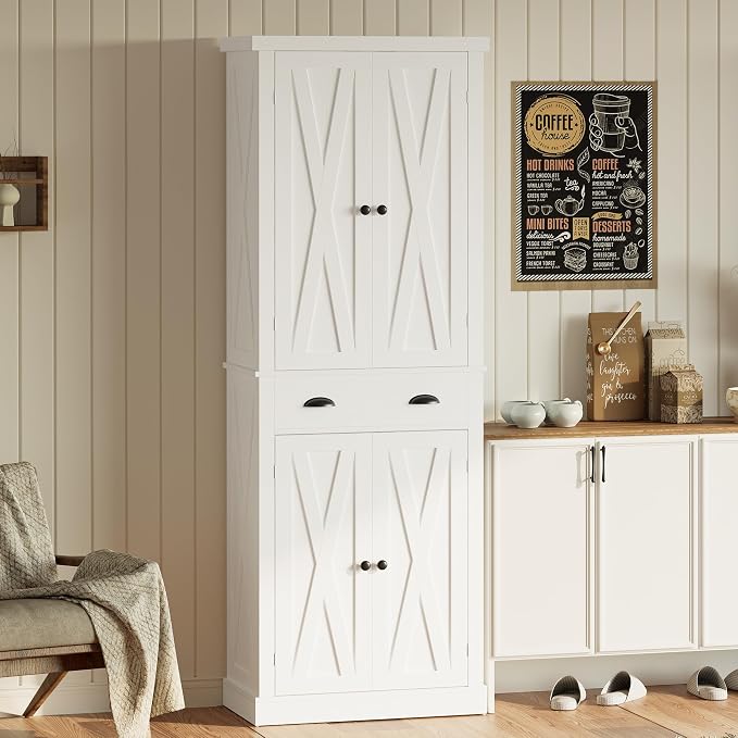 IRONCK Kitchen Pantry Storage Cabinet 72.6" H x 24" W, - Image 9