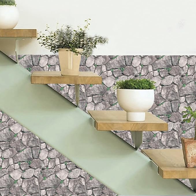 3D Panels Peel and Stick, Simulated Stone Wall, PVC Waterproof Self Adhesive - Image 6
