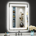 20x28 LED Bathroom Mirror with Lights, Backlit and Front Lit Anti-Fog Lighted by Awandee