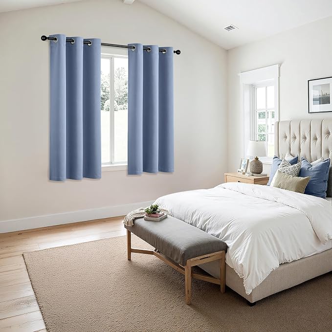 MIULEE Blackout Curtains for Bedroom Living Room 2 Panels, Thermal Insulated - Image 6