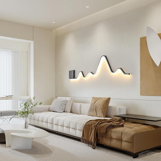Qcyuui Modern Wall Sconce with Remote Control 43.3inch Dimmable LED Wall Lights - Image 2