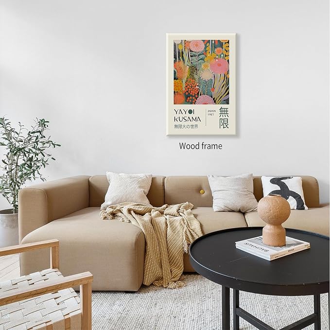 Abstract Yayoi Kusama Posters Japanese Wall Art Vintage Tokyo Aesthetic Prints - Image 3