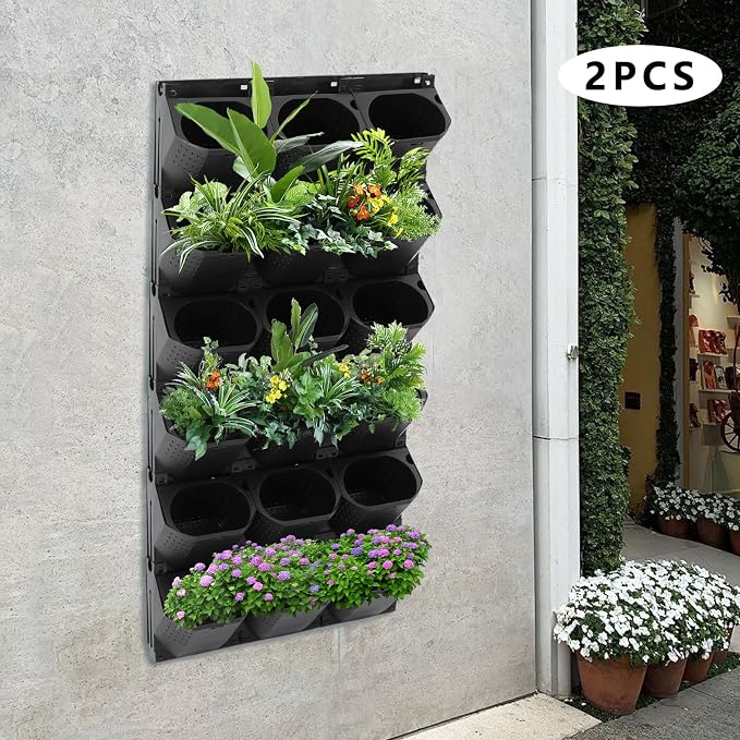 Vertical Wall Planter with 36 Pots, Hanging Garden Plant Flowerpot Holder - Image 5