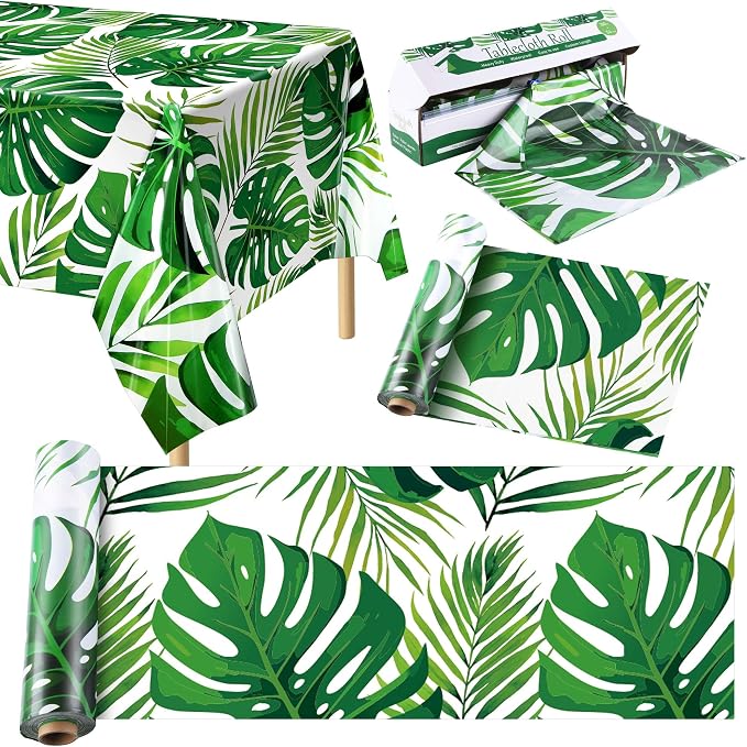 Kochorie 100 Ft x 54 Inch Palm Leaves Tablecloth Roll by Kochorie