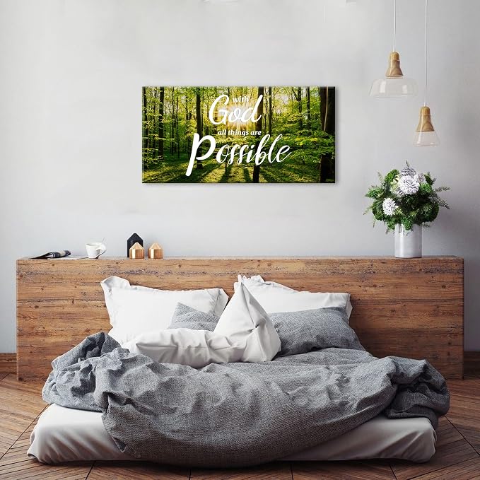 Christian Wall Decor Bible Verse Wall Art - Image 3