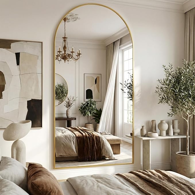 Suidia 86"x46" Arched Full Length Mirror - Image 3
